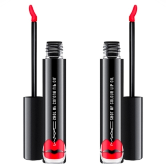 MAC Shot of Color Lip Oil – Flash Me Red Gloss, Moisturizing Tint – High Shine - Picture 10 of 13